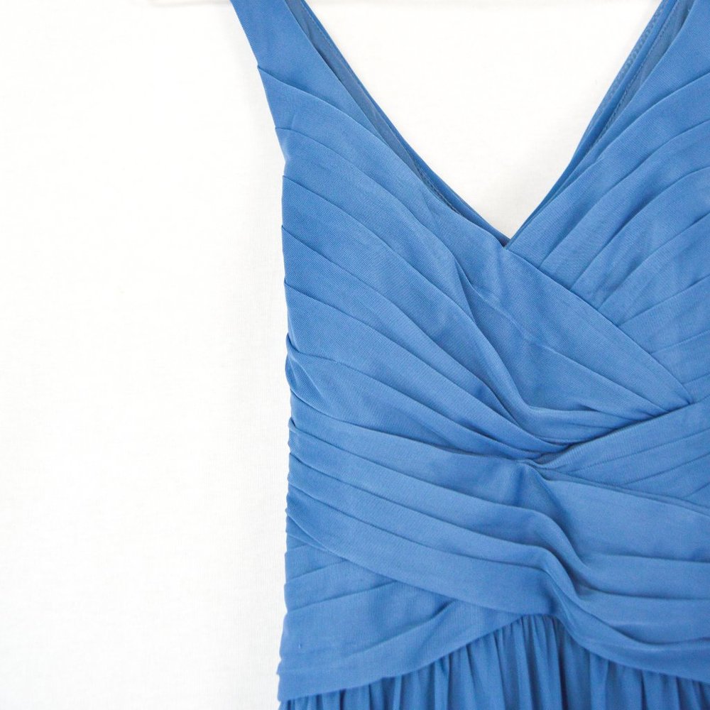 David's Bridal Steel Blue Size 2 Formal Dress - Picture 8 of 15